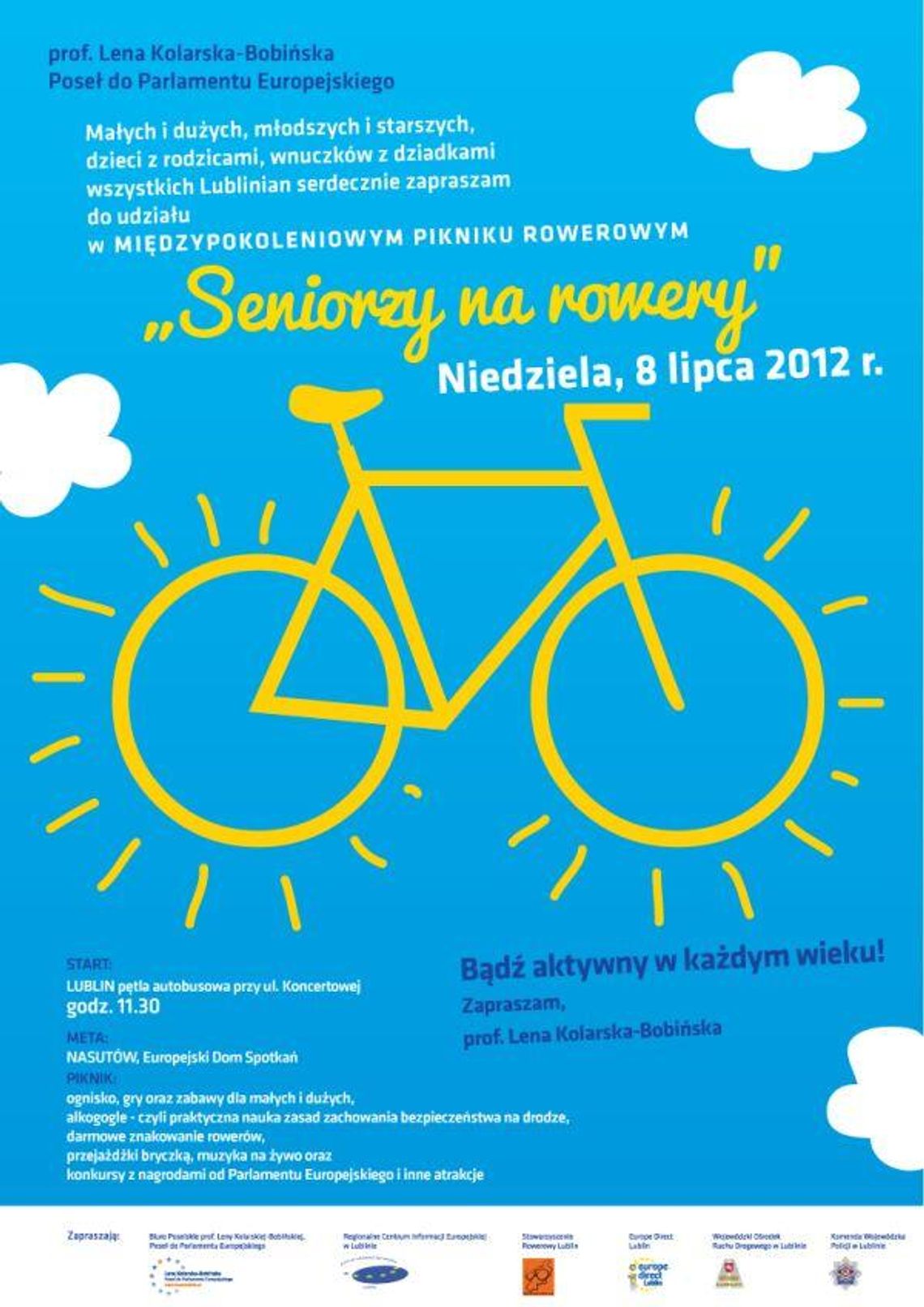 Seniorzy na rowery: Rajd z Lublina do Nasutowa