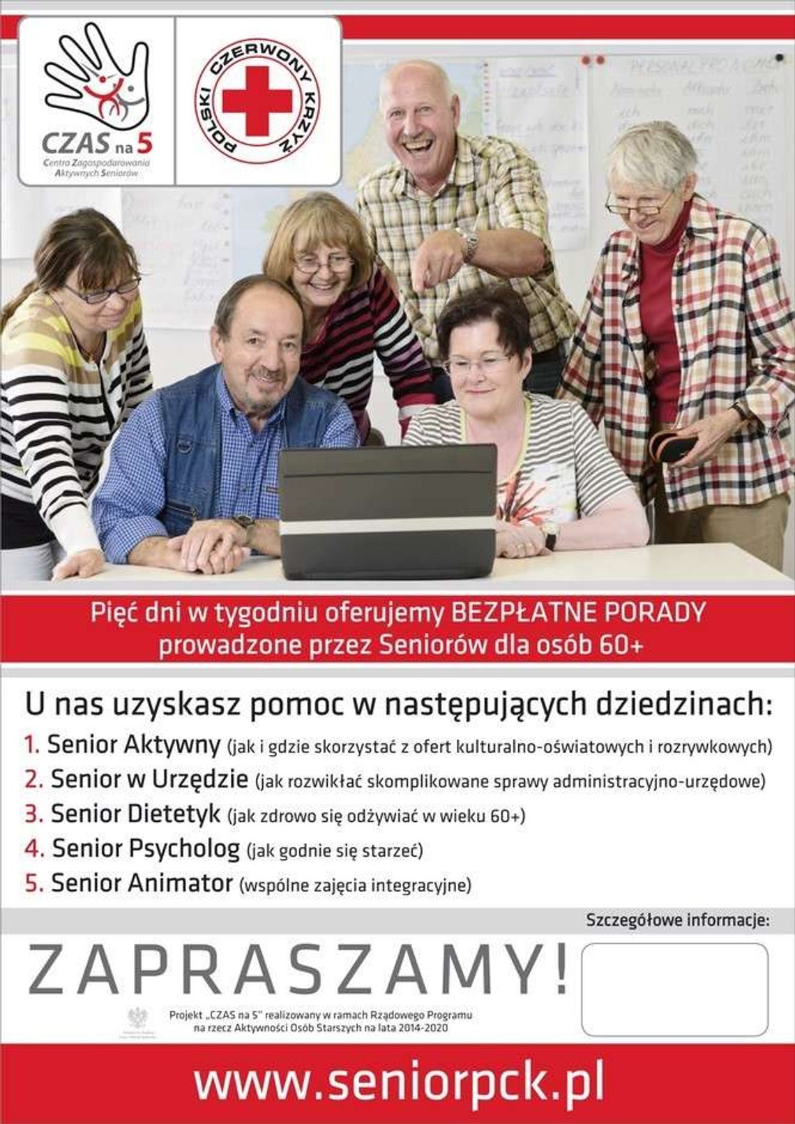 Seniorzy radzą seniorom. Bezpłatne porady