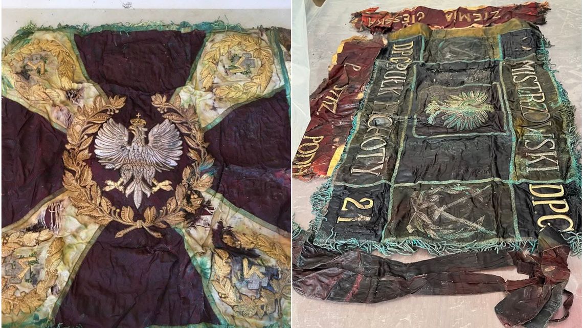 Sensacyjne odkrycie pod Tomaszowem Lubelskim. Odnaleziono sztandar i proporzec legendarnego pułku Sensacyjne odkrycie pod Tomaszowem Lubelskim. Odnaleziono sztandar i proporzec legendarnego pułku