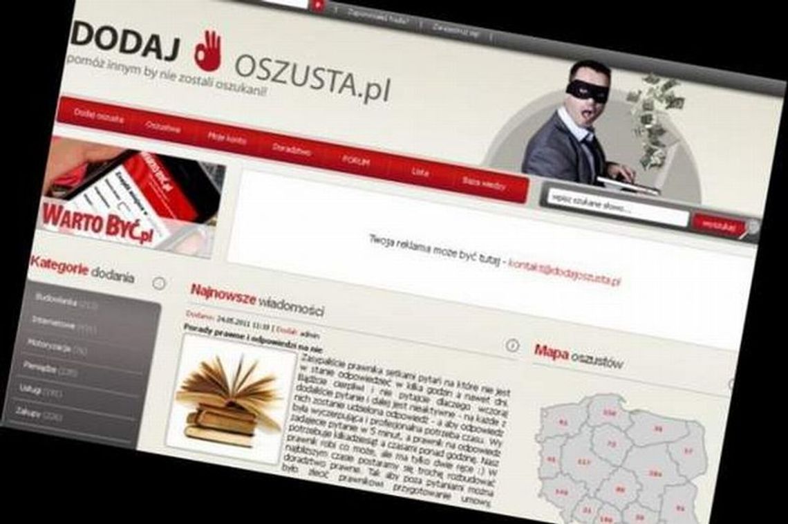 Serwis Dodajoszusta.pl: \"Nie weryfikujemy wpisów. Portal działa jak forum\"