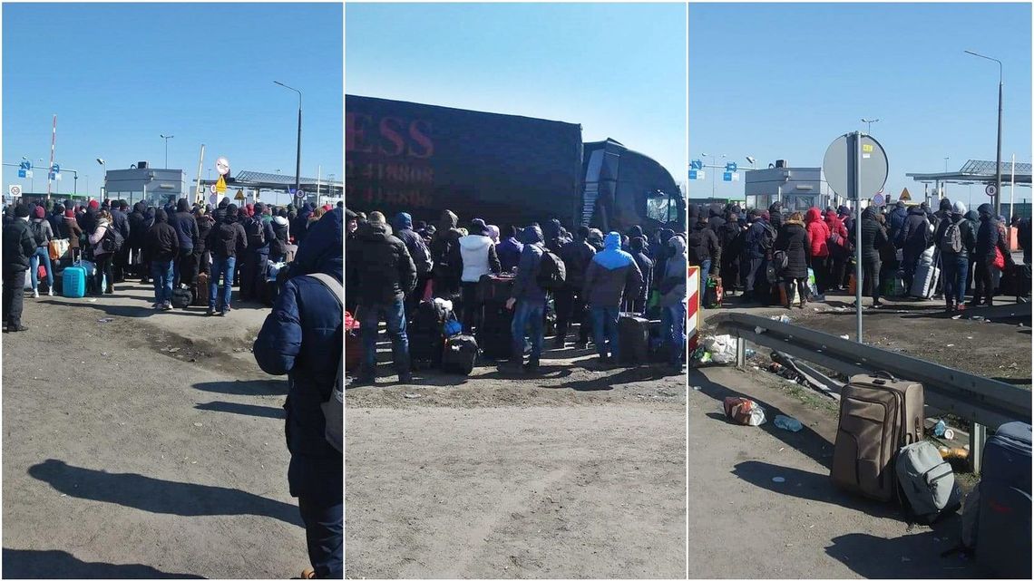 Setki Ukraińców koczują w Dorohusku. Bez wody, toalet, śpią pod gołym niebem, bo nie mogą pieszo przekroczyć granicy Setki Ukraińców koczują w Dorohusku. Bez wody, toalet, śpią pod gołym niebem, bo nie mogą pieszo przekroczyć granicy