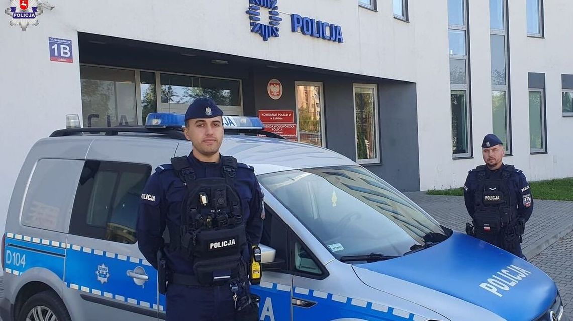 Sierż. Remuszka i st. post. Bizoń uratowali życie 25-latkowi Sierż. Remuszka i st. post. Bizoń uratowali życie 25-latkowi