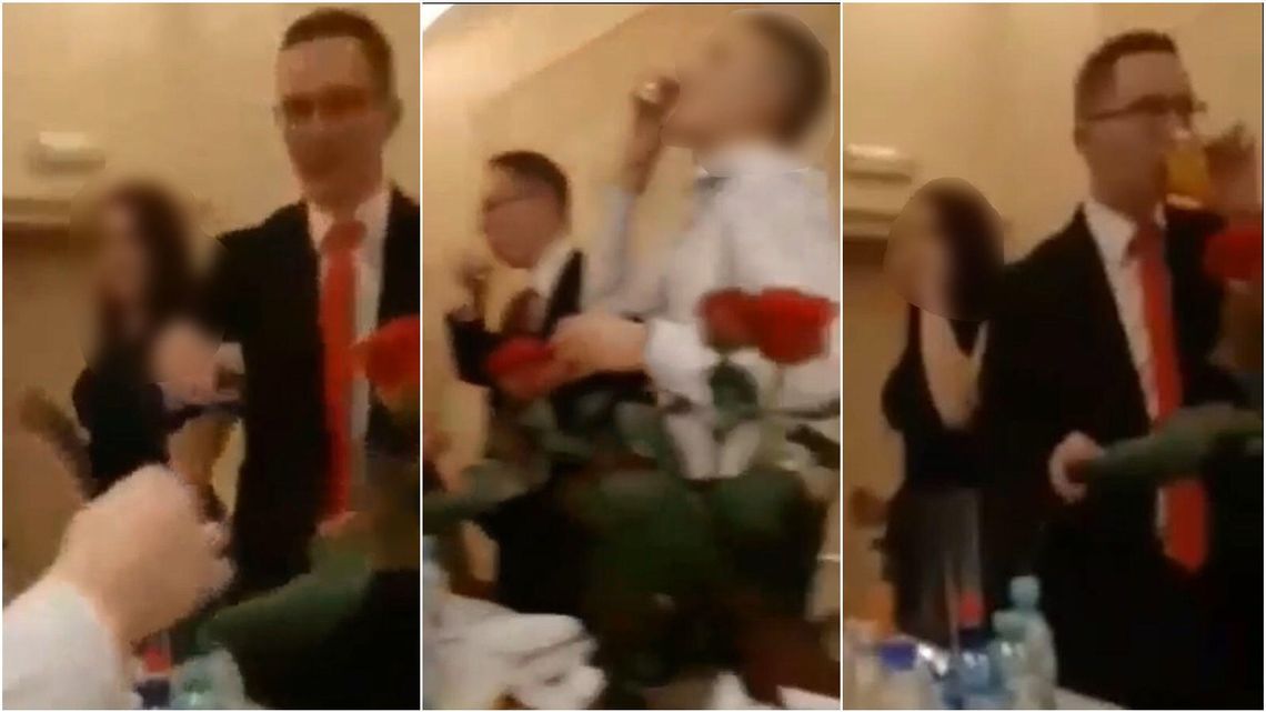 Skandaliczne zachowanie wiceprezydenta Chełma na studniówce. Przez ten film stracił pracę Skandaliczne zachowanie wiceprezydenta Chełma na studniówce. Przez ten film stracił pracę