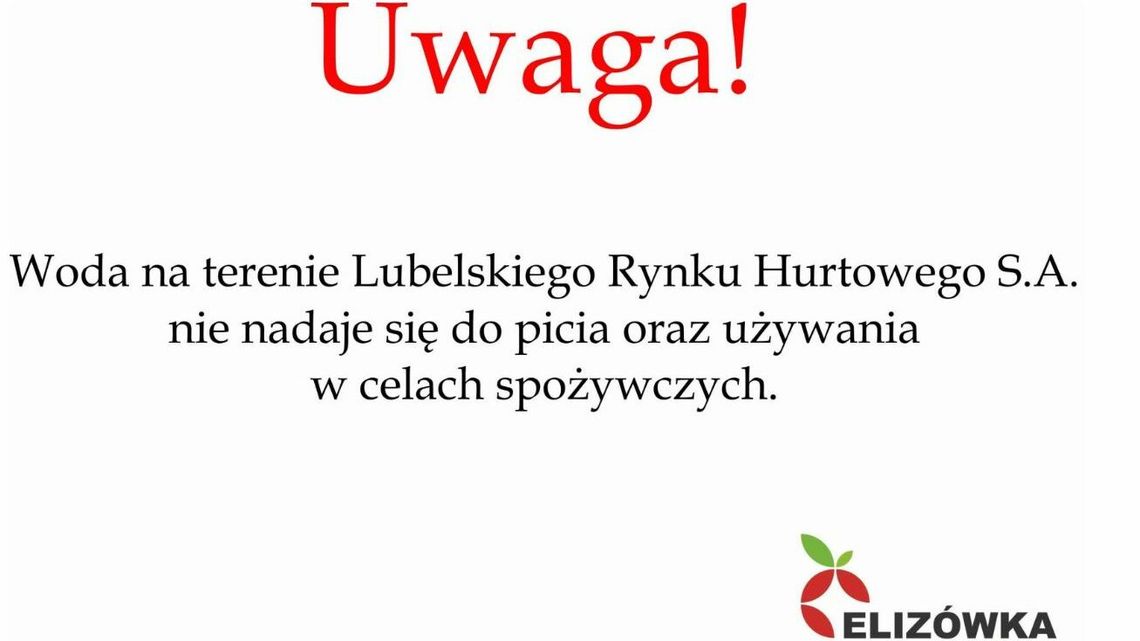 Skażenie wody w Elizówce. Co z niedzielną giełdą?