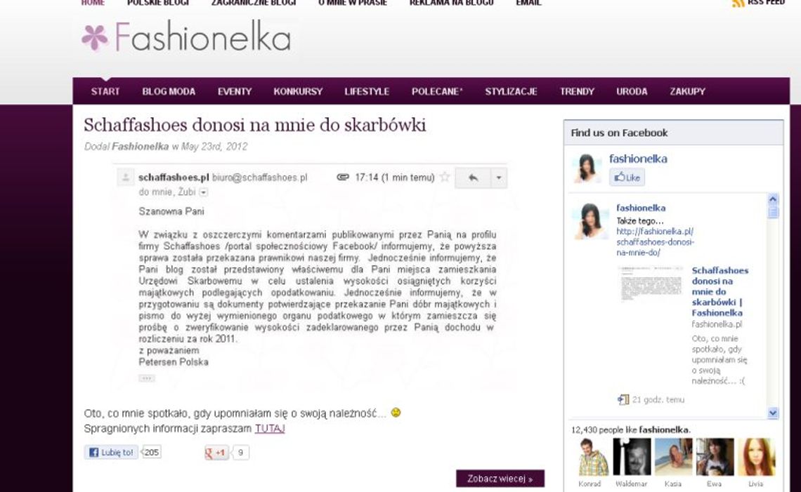 Sklep z butami postraszył blogerkę skarbówką, bo upomniała się o paczkę Sklep z butami postraszył blogerkę skarbówką, bo upomniała się o paczkę