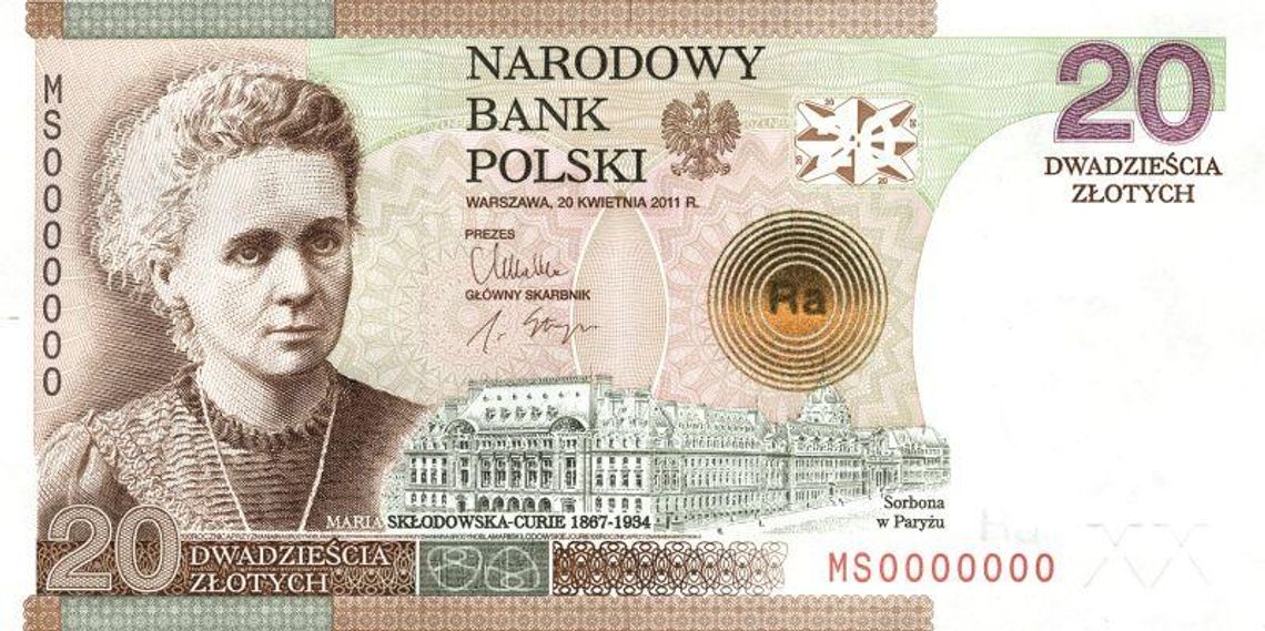 Skłodowska wraca na banknot. Zobacz, jak go zdobyć Skłodowska wraca na banknot. Zobacz, jak go zdobyć