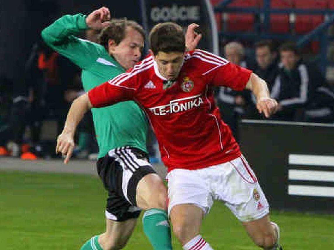 Skonto Ryga - Wisła Kraków 0:1, zwycięski samobój (wideo)