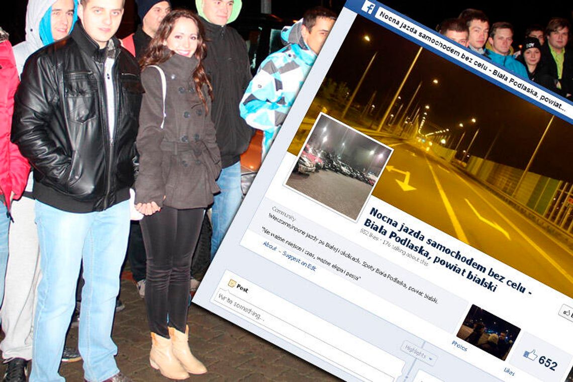Skrzyknęli się na Facebooku. Nocą jeżdżą samochodami po ulicach