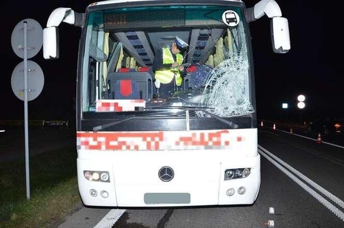 Śmiertelny wypadek. Autobus uderzył w pieszego na przejściu Śmiertelny wypadek. Autobus uderzył w pieszego na przejściu