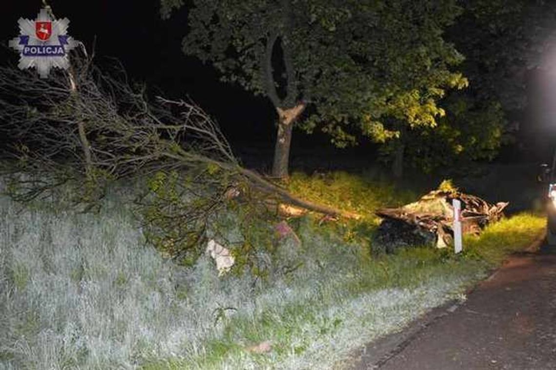 Śmiertelny wypadek koło Chełma. Nie żyje kierowca Śmiertelny wypadek koło Chełma. Nie żyje kierowca