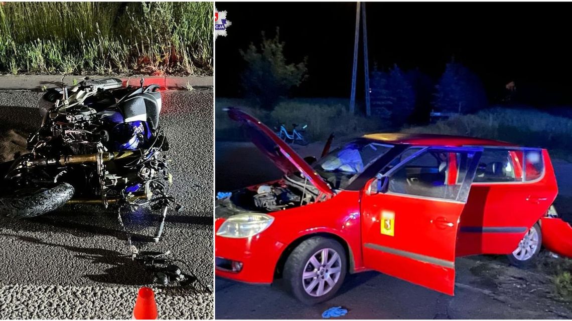 Śmiertelny wypadek na drodze. Nie żyje motocyklista