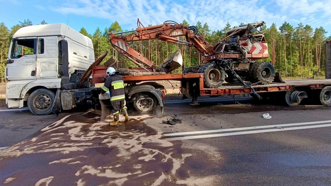 Śmiertelny wypadek na obwodnicy Kocka. Droga jest zablokowana