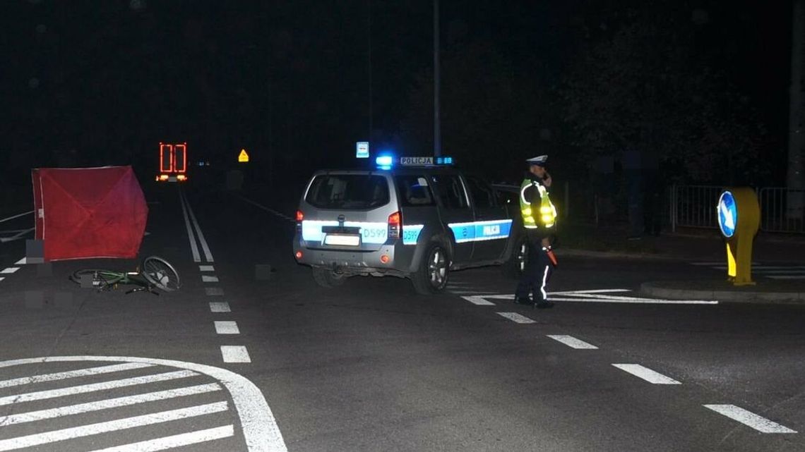 Śmiertelny wypadek niedaleko Biłgoraja. Tir potrącił rowerzystę