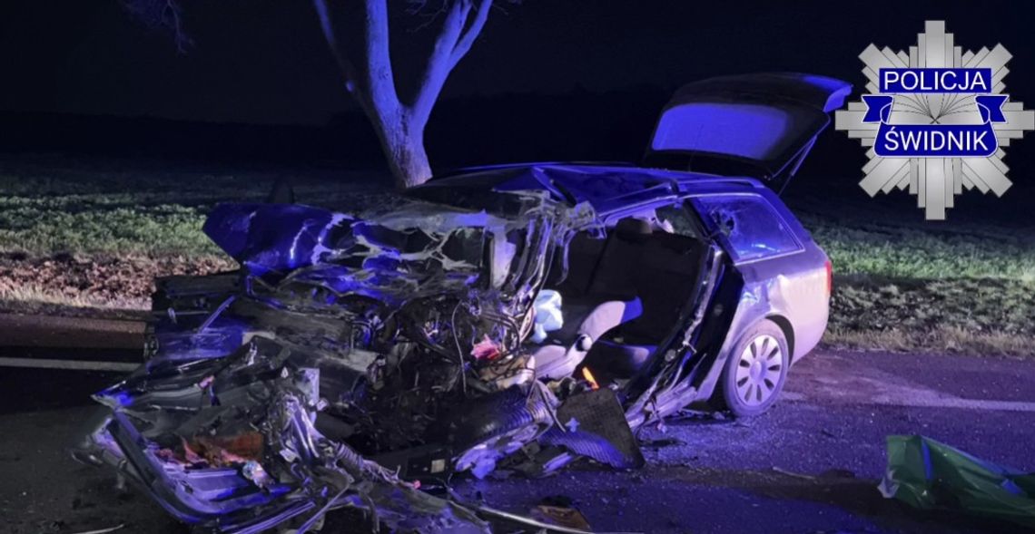 Śmiertelny wypadek w Kolonii Siedliszczki. Kierowca zderzył się z autobusem Śmiertelny wypadek w Kolonii Siedliszczki. Kierowca zderzył się z autobusem