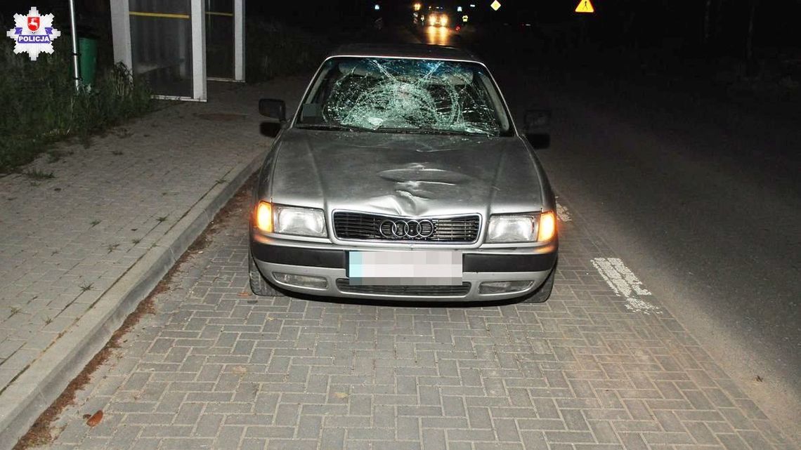 Śmiertelny wypadek w pow. lubelskim. Pieszy potrącony przez samochód zmarł w szpitalu