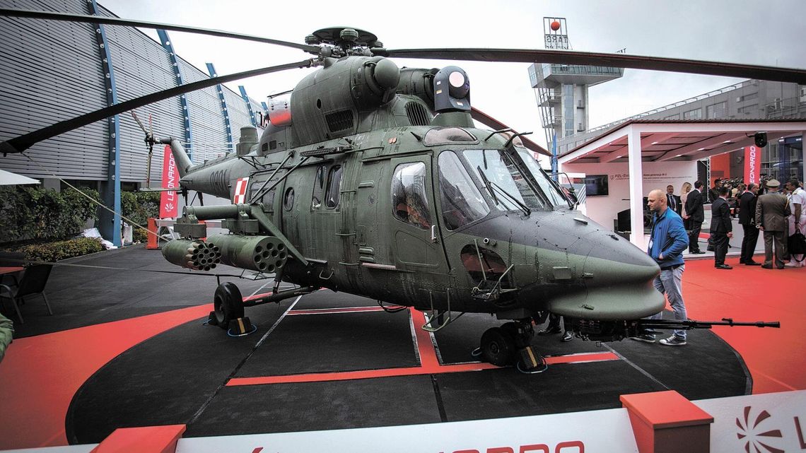 Śmigłowiec PZL Świdnik na targach w Kielcach