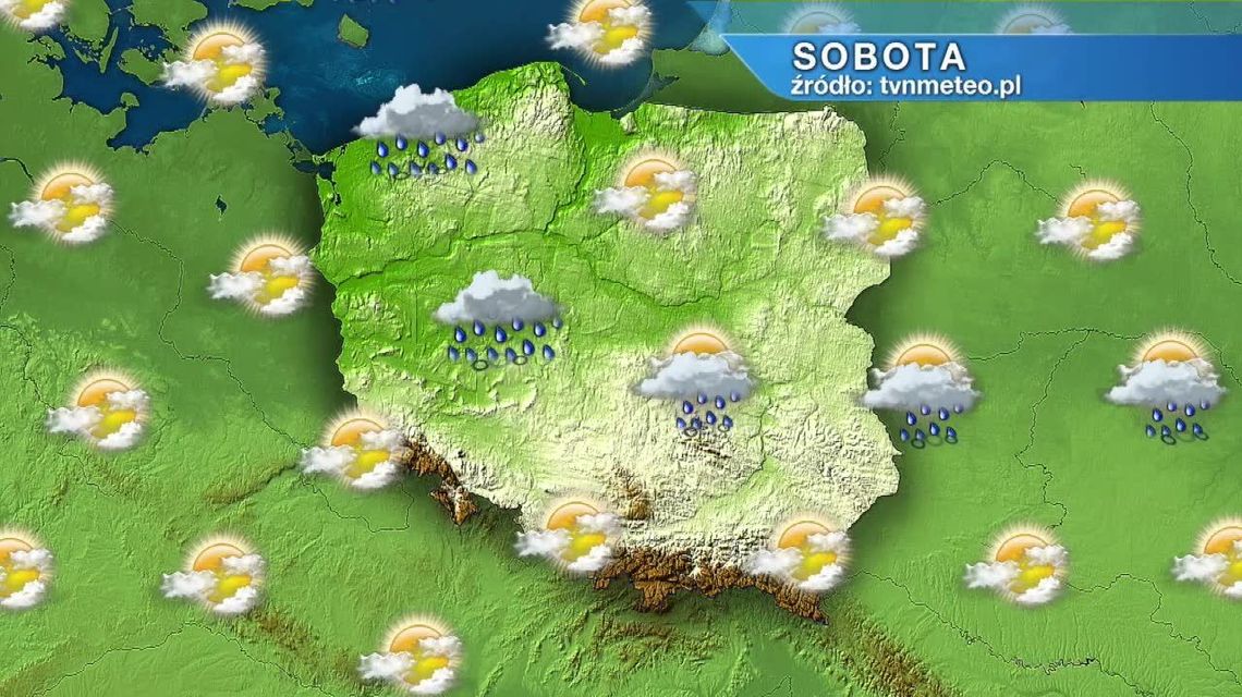 Sobota będzie ciepła. Możliwy przelotny deszcz Sobota będzie ciepła. Możliwy przelotny deszcz