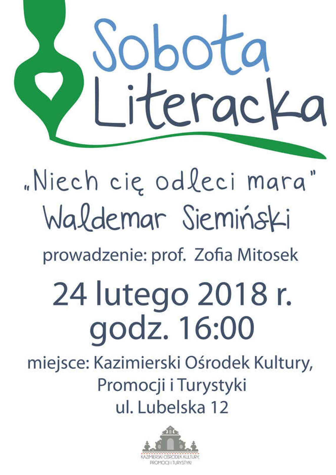 Sobota Literacka w Kazimierzu Dolnym