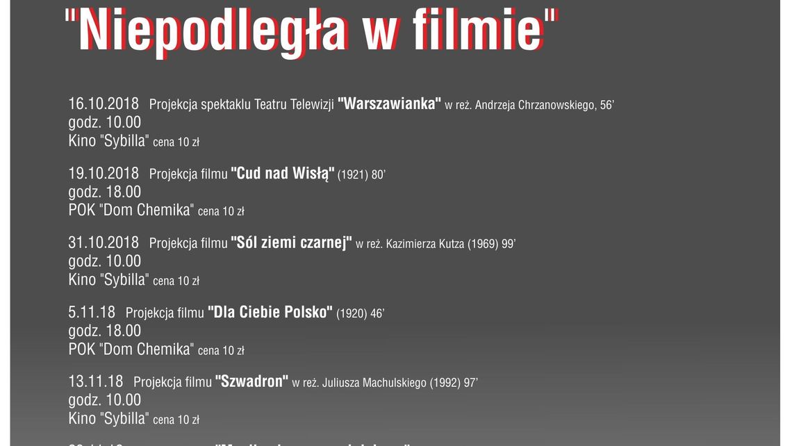 "Sól ziemi czarnej" w puławskim Kinie Sybilla