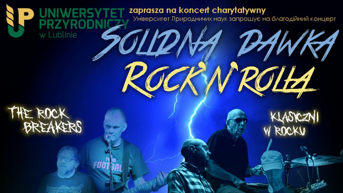 "Solidna dawka rock'n'rolla". Charytatywnie dla Ukrainy "Solidna dawka rock'n'rolla". Charytatywnie dla Ukrainy