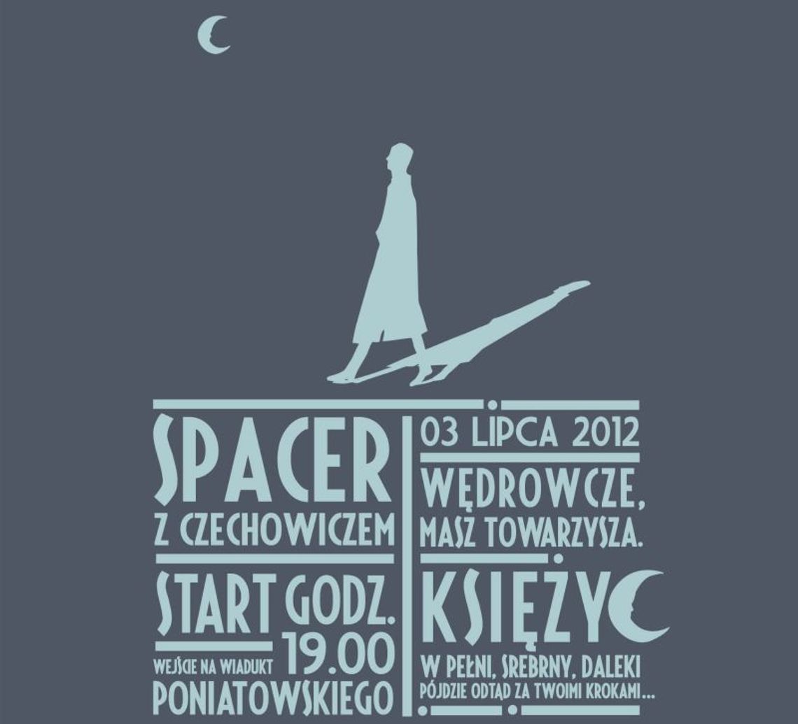 Spacer pod księżycem z Czechowiczem