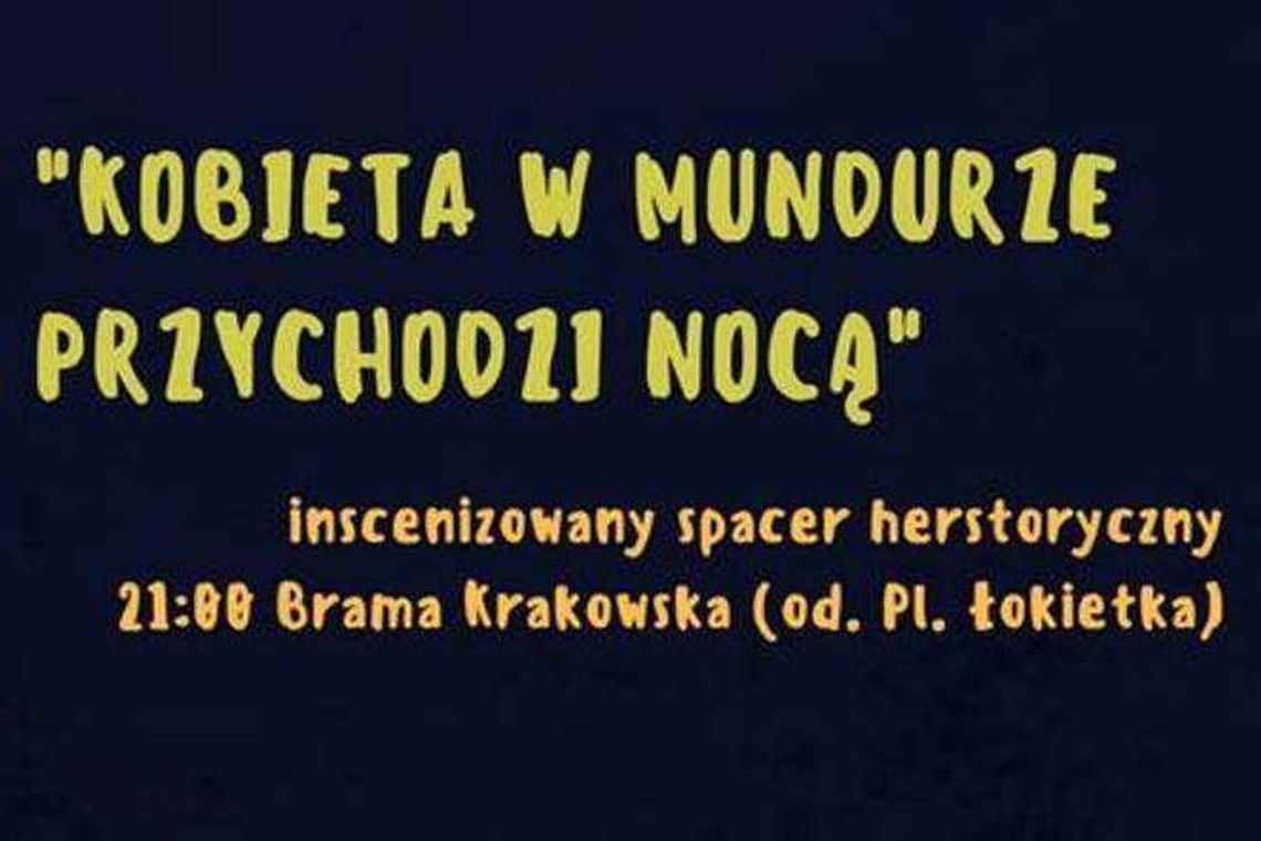 Spacer śladami kobiety w mundurze