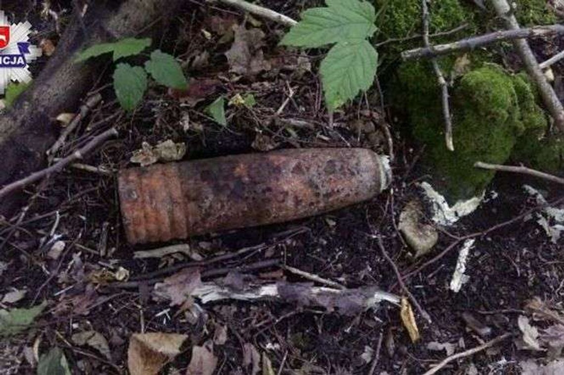 Spacerował po lesie. Znalazł pocisk z czasów II wojny światowej