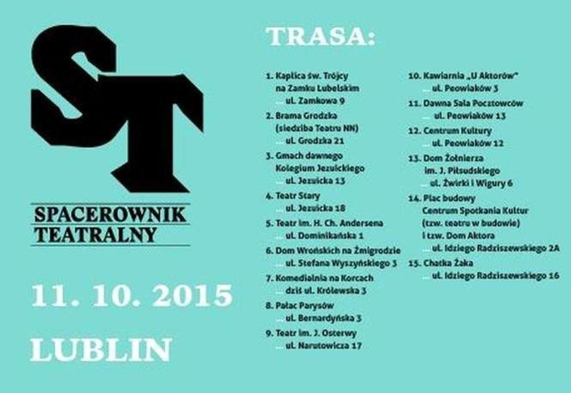 Spacerownik teatralny „Teatra w Lublinie”