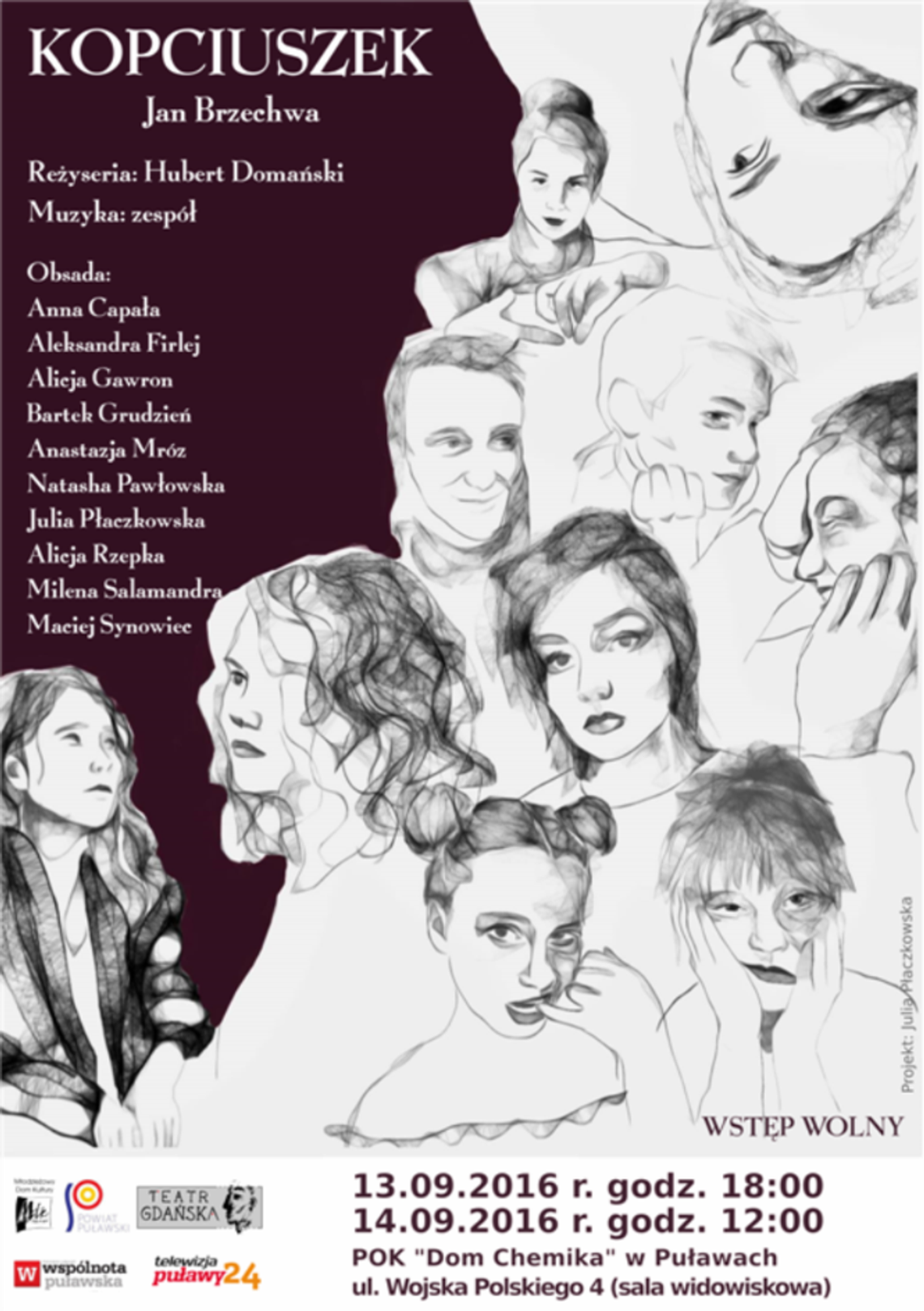 Spektakl "Kopciuszek" w Domu Chemika w Puławach