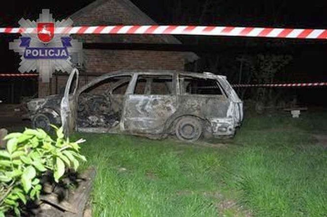 Spłonął samochód. W środku ciało mężczyzny