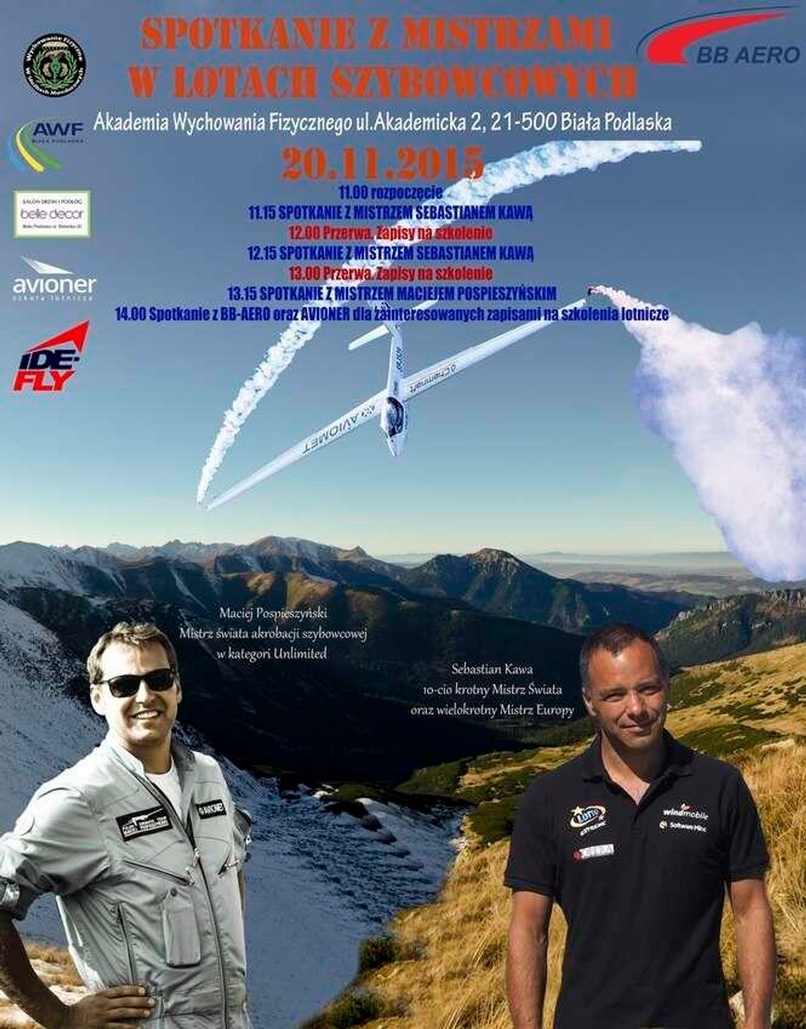 Spotkaj się z mistrzami akrobacji szybowcowej 