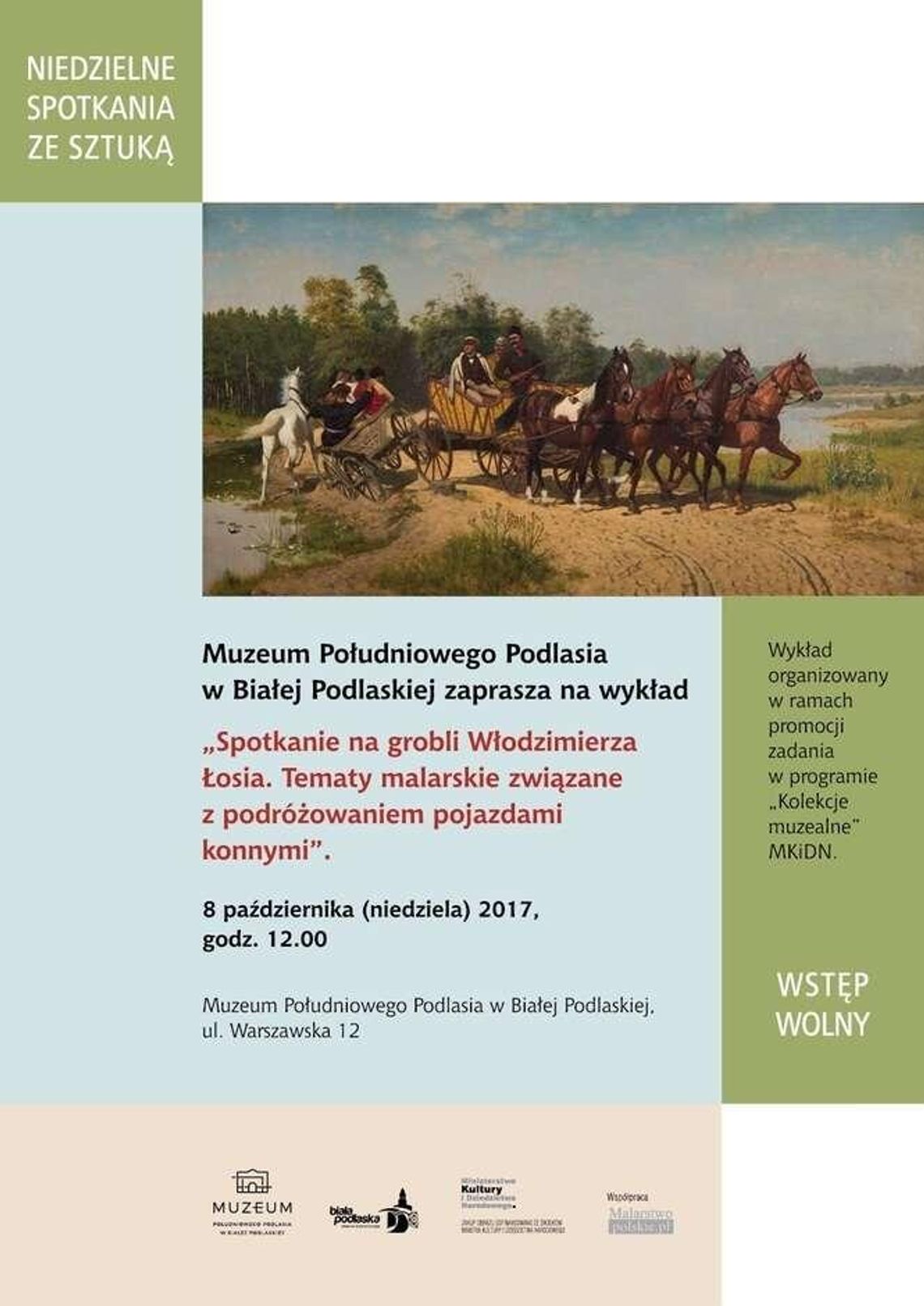 "Spotkanie na grobli". Nowy obraz w kolekcji Muzeum Południowego Podlasia