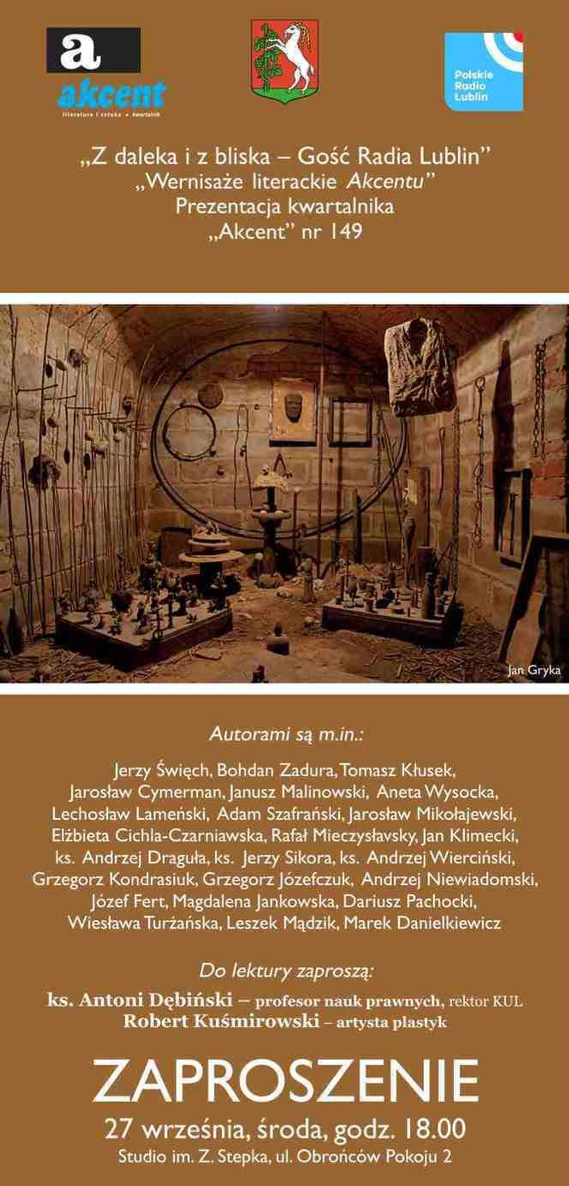 Spotkanie wokół kwartalnika "Akcent" w Radiu Lublin