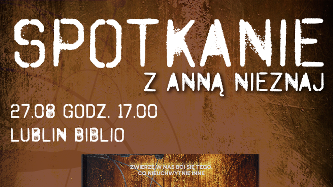 Spotkanie z Anną Nieznaj w Biblio Lublin