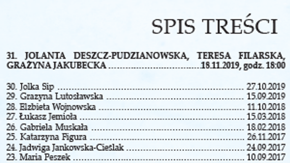 Spotkanie z cyklu Spis Treści w DDK Węglin