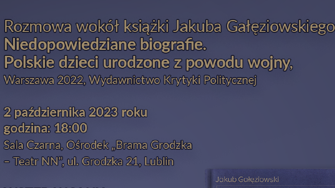 Spotkanie z Jakubem Gałęziowskim w Bramie Grodzkiej