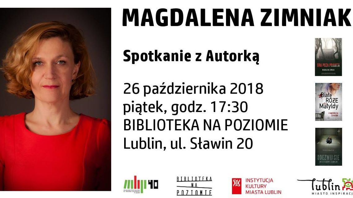 Spotkanie z Magdaleną Zimniak w Bibliotece na Poziomie