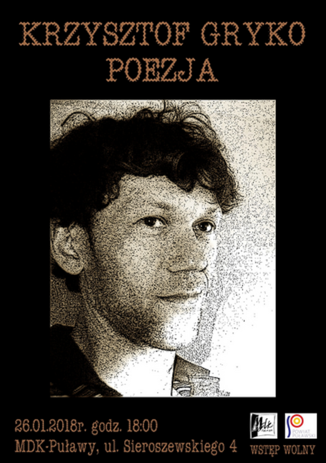 Spotkanie z poezją Krzysztofa Gryko oraz koncert King's Free w Puławach