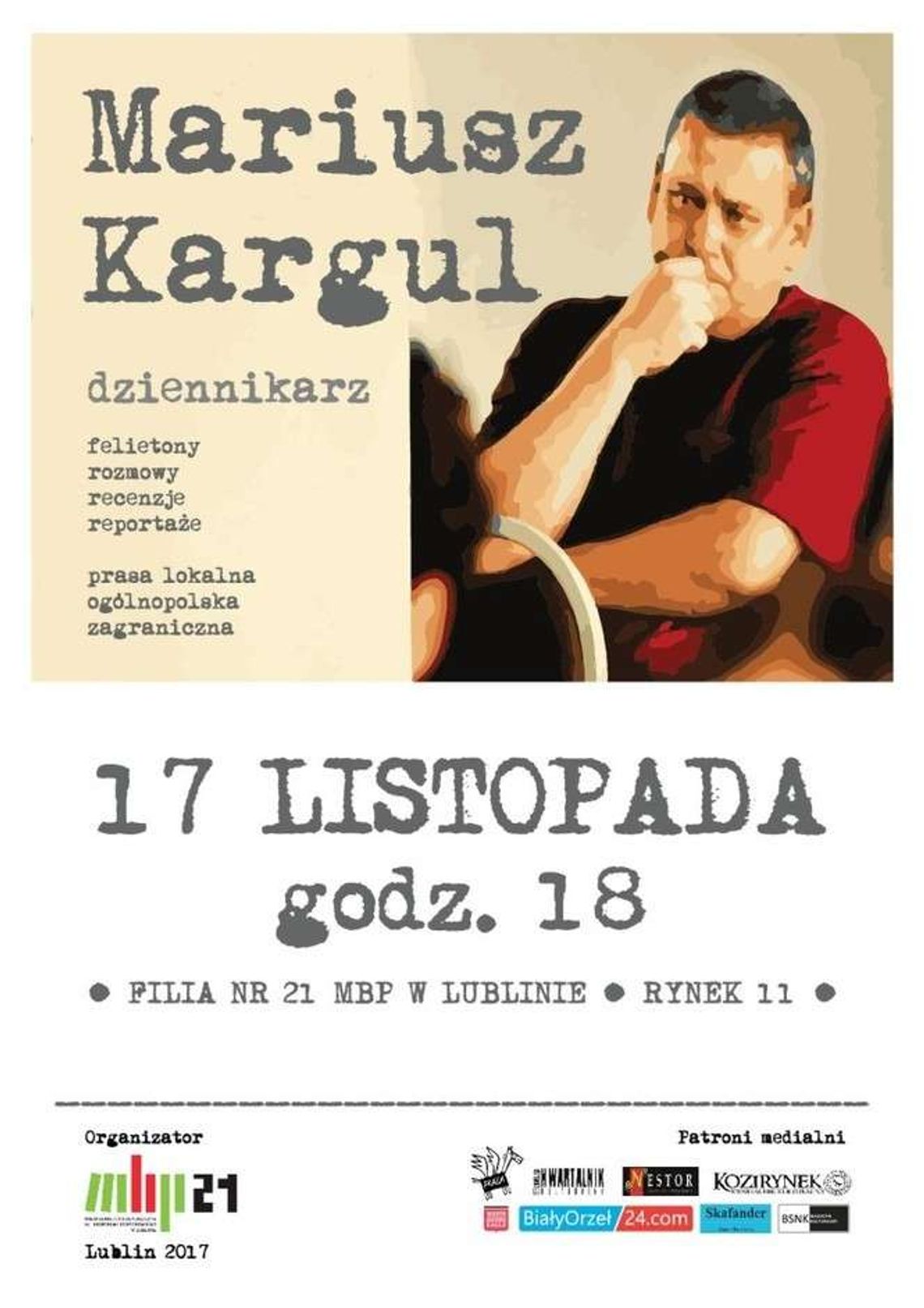 Spotkanie z twórczością Mariusza Kargula