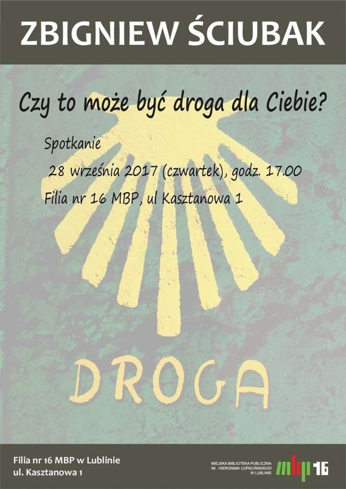 Spotkanie ze Zbigniewem Ściubakiem w filii nr 16 MBP w Lublinie