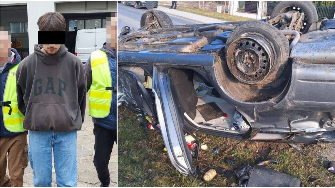 Spowodował katastrofę w ruchu drogowym. 19-latek dalej pozostanie w areszcie