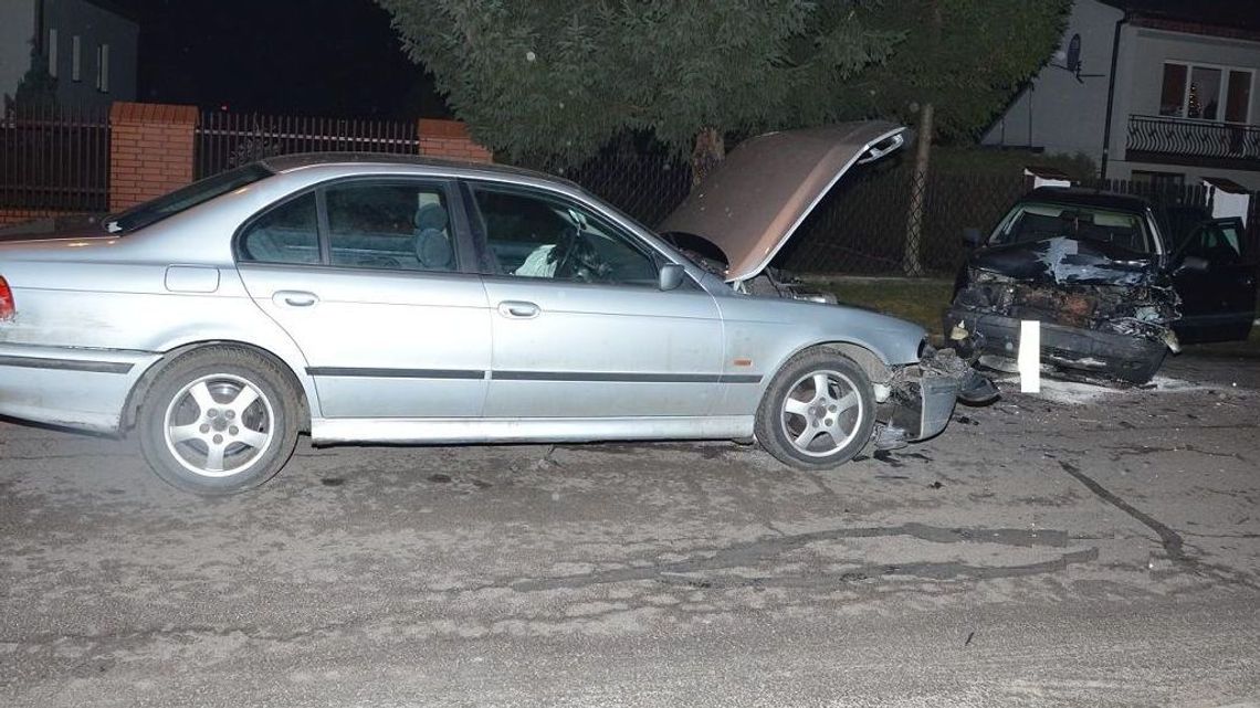 Spowodował wypadek i uciekł. W chwili zatrzymania kierowca BMW był pijany