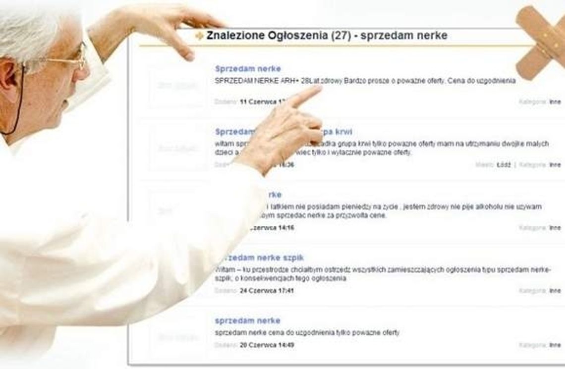 Sprzedam nerkę. Okazyjnie. Handel narządami kwitnie w internecie