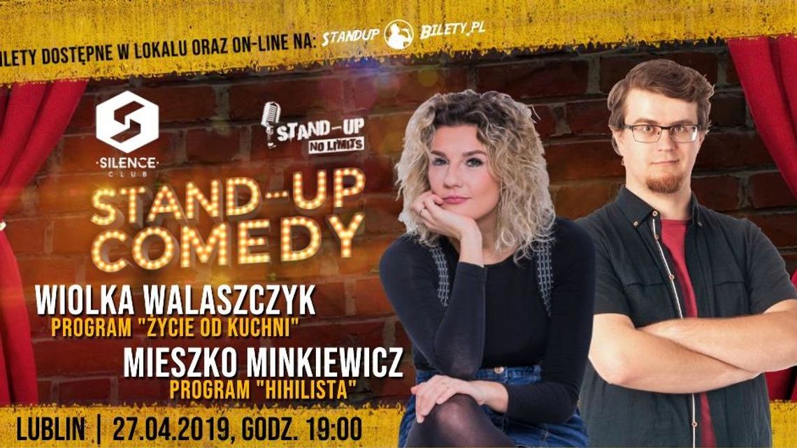 Stand-up Wiolki Walaszczyk i Mieszka Minkiewicza w klubie Silence w Lublinie