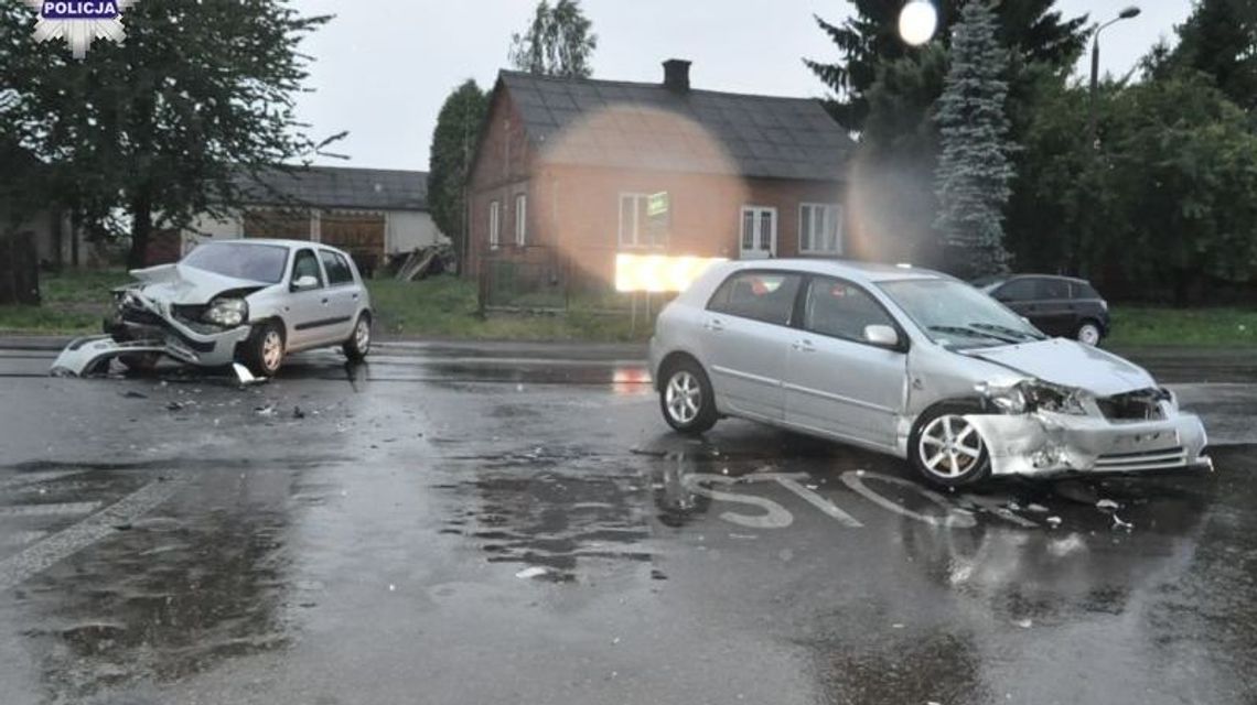Stara Wieś: Zderzenie toyoty i renault