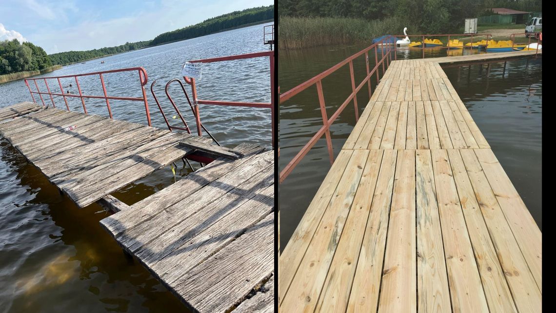 Starosta dotrzymał słowa. Pomost na jeziorze jak nowy Starosta dotrzymał słowa. Pomost na jeziorze jak nowy