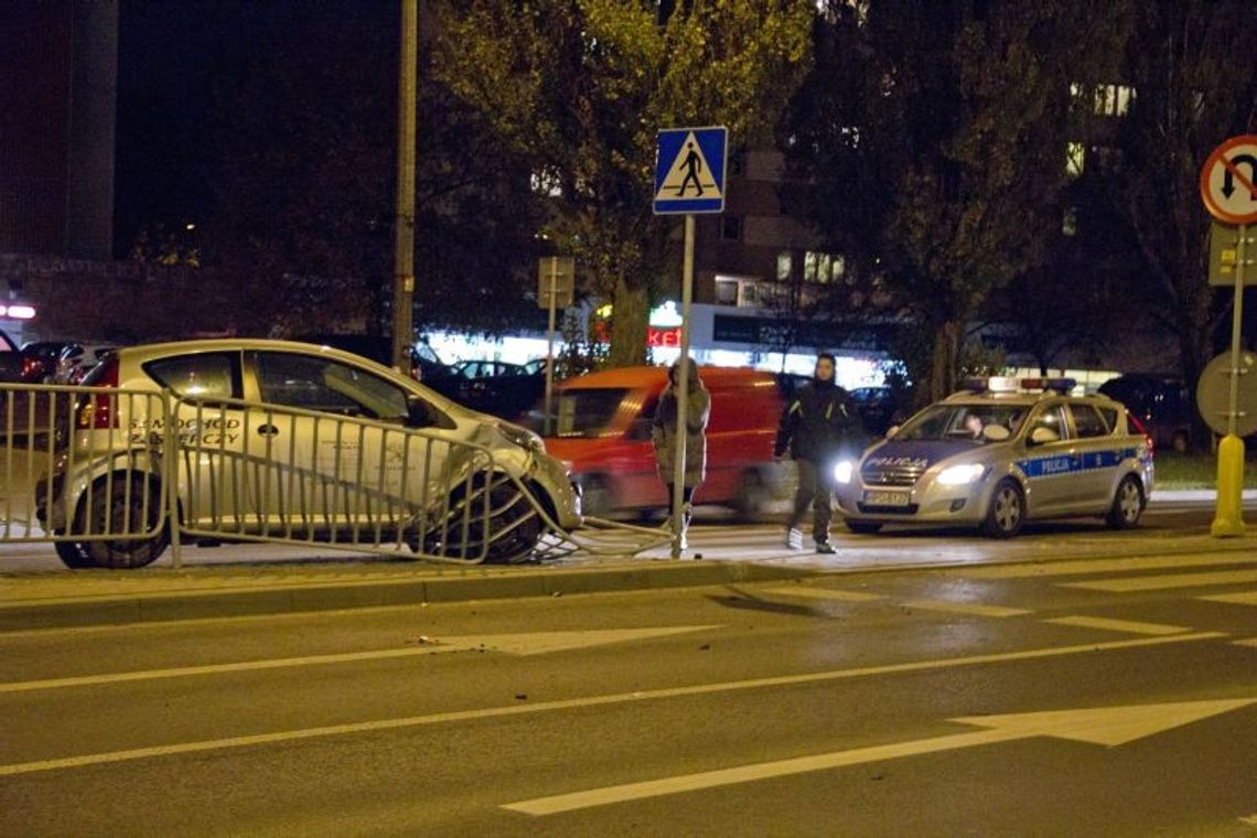 Stłuczka na ul. Lwowskiej w Lublinie Stłuczka na ul. Lwowskiej w Lublinie