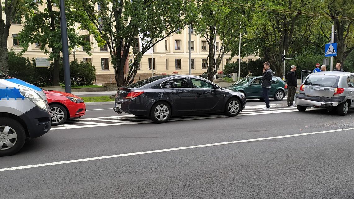 Stłuczka w centrum Lublina. Trzy samochody
