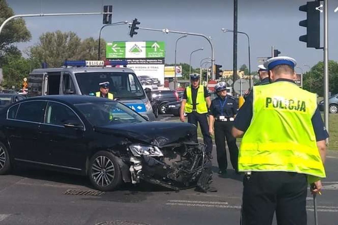 Stłuczka w centrum Lublina. W zdarzeniu brał udział konsul Ukrainy Stłuczka w centrum Lublina. W zdarzeniu brał udział konsul Ukrainy