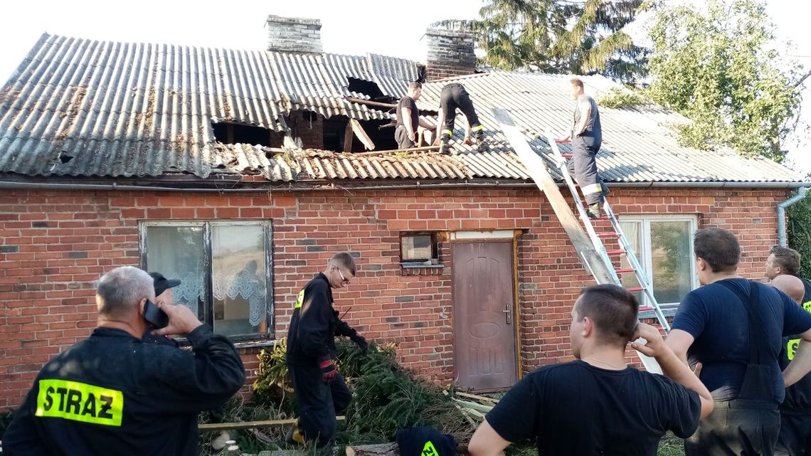 Straty po burzy nad Zamojszczyzną. Uszkodzone dachy, powalone drzewa [zdjęcia]